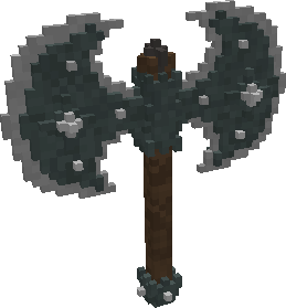 Minecraft RPG axe weapon model created with the plugin